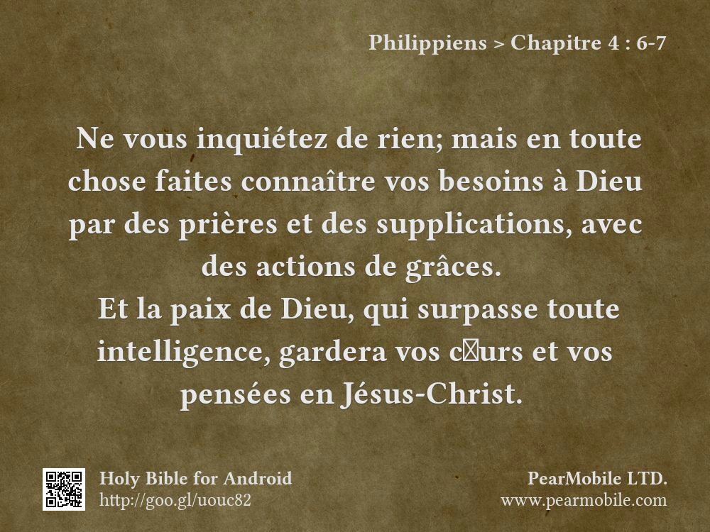 Philippiens, Chapitre 4:6-7